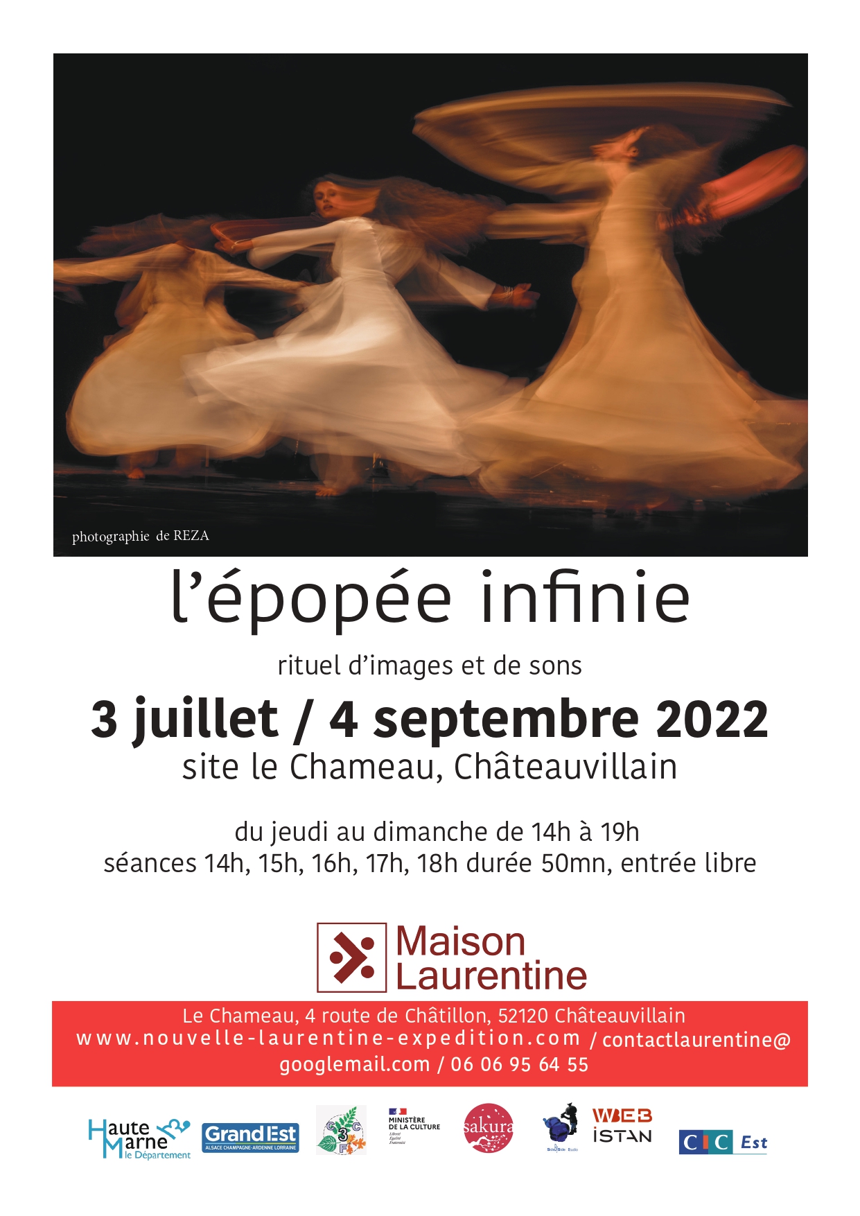 MAISON LAURENTINE – Programme Juillet-Août-Septembre 2022
