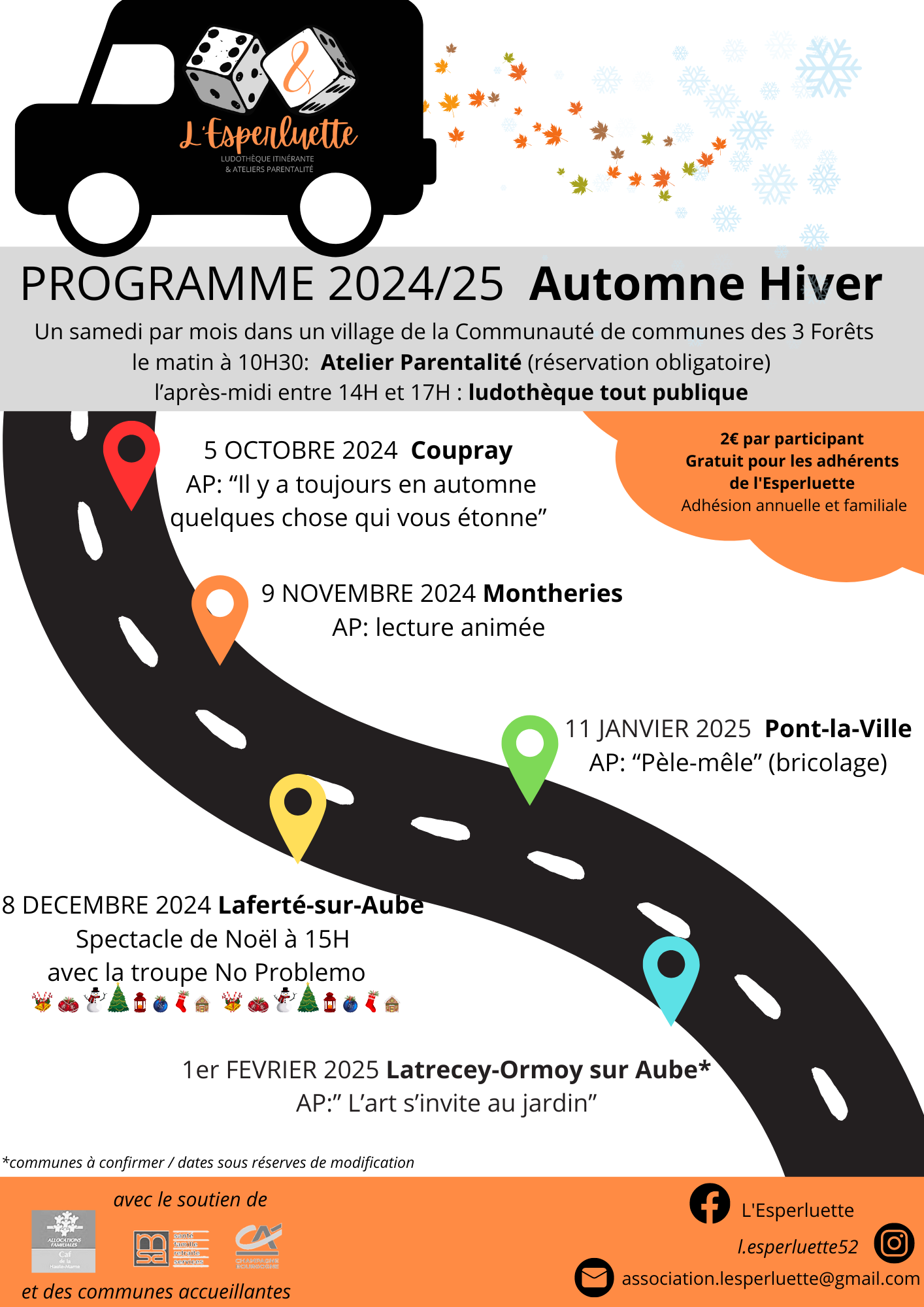 L’ESPERLUETTE – Programme Automne-Hiver 2024/25