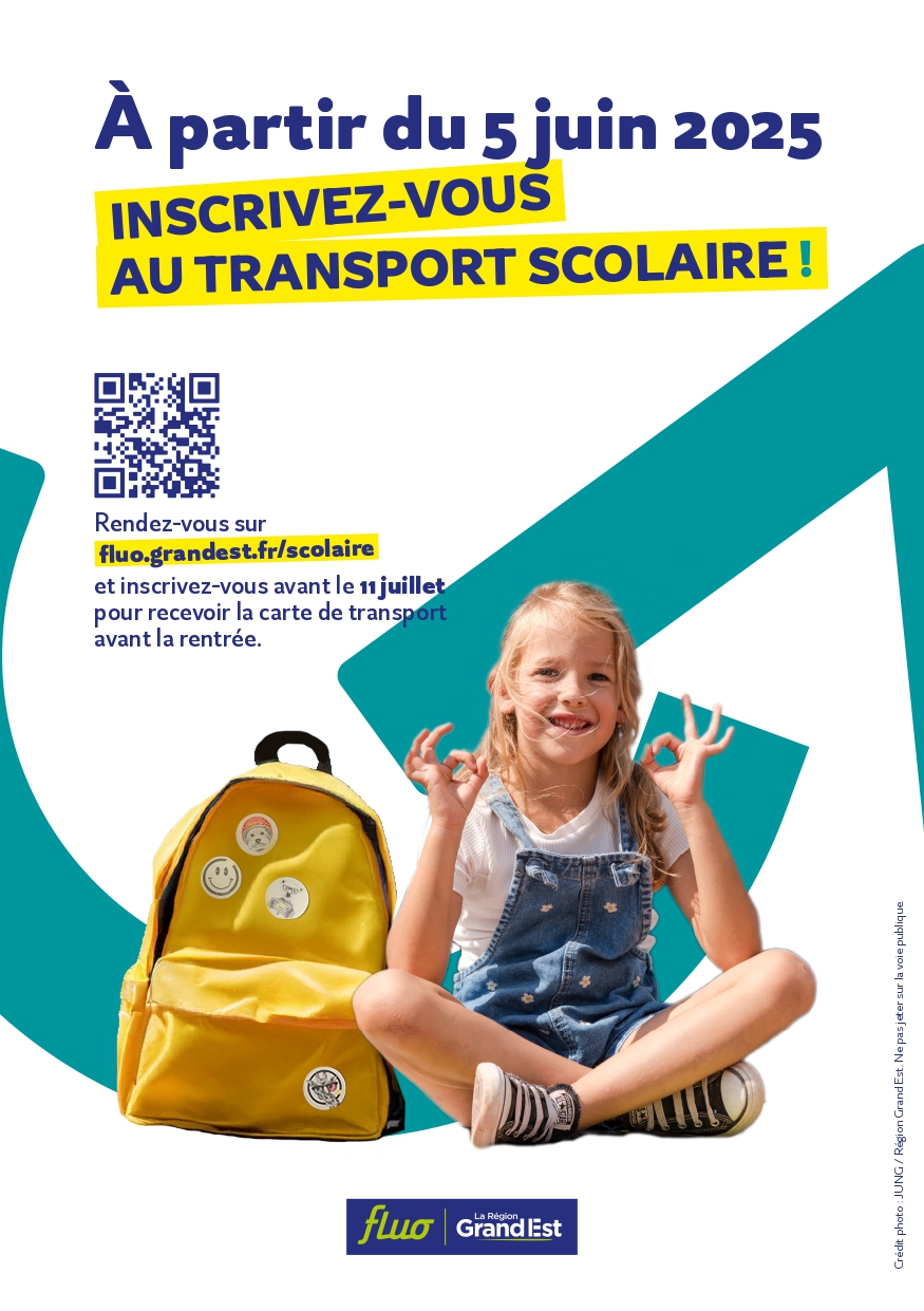 Service en ligne disponible – Inscription aux transports scolaires pour l’année 2025-2026